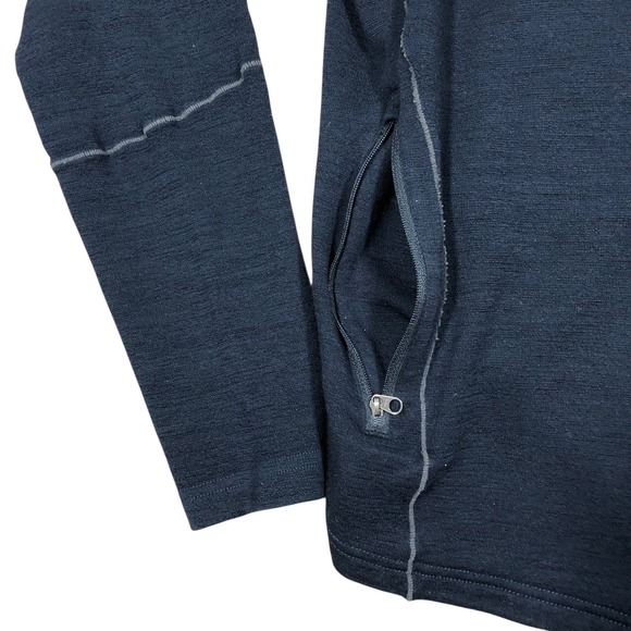 KUHL Merino Wool Sweater Mens M Racr X Full Zip Slim Jacket Mid Base Layer *Flaw - Picture 4 of 15